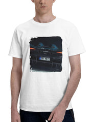 2023 Novitec Mclaren Elva Rear 180G 100% Cotton Printed Round Neck Short-Sleeve T-Shirt, Gifts for Men Dad Husband Grandpa, S-XXXL, White