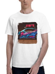 2023 Porsche 911 Gt3 Space 180G 100% Cotton Printed Round Neck Short-Sleeve T-Shirt, Gifts for Men Dad Husband Grandpa, S-XXXL, White
