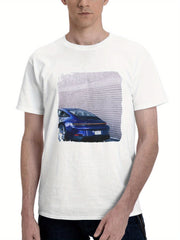 2023 Porsche 911 Gt3 Touring Design Werks 10k 180G 100% Cotton Printed Round Neck Short-Sleeve T-Shirt, Gifts for Men Dad Husband Grandpa, S-XXXL, White