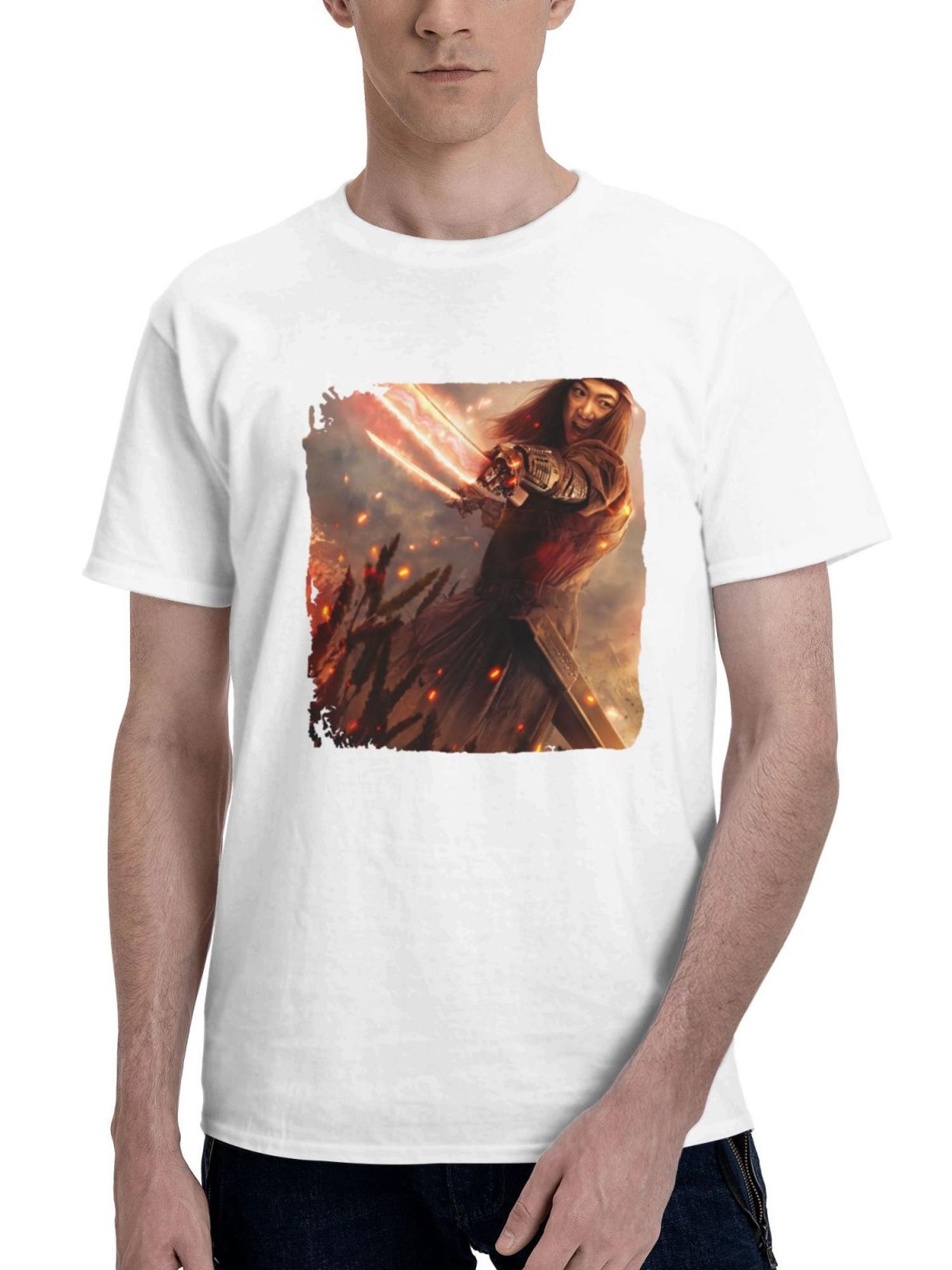 Bae Doona In Rebel Moon Part Two The Scargiver 2024 180G 100% Cotton Printed Round Neck Short-Sleeve T-Shirt, Gifts for Men Dad Husband Grandpa, S-XXXL, White