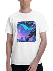 2023 Pubg 180G 100% Cotton Printed Round Neck Short-Sleeve T-Shirt, Gifts for Men Dad Husband Grandpa, S-XXXL, White