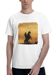 2023 Red Dead Redemption 2 180G 100% Cotton Printed Round Neck Short-Sleeve T-Shirt, Gifts for Men Dad Husband Grandpa, S-XXXL, White