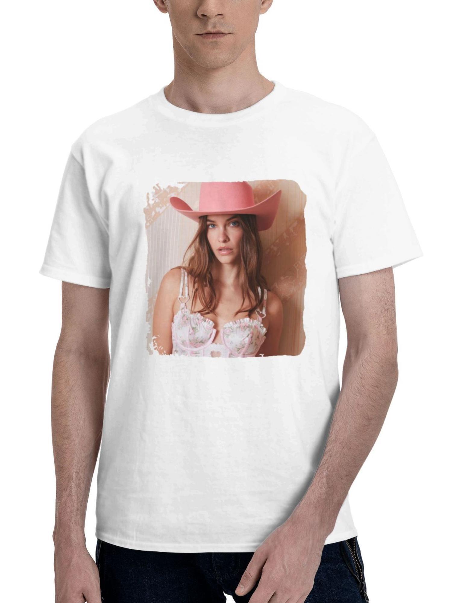 Barbara Palvin For Love And Lemons Valentines 2024 180G 100% Cotton Printed Round Neck Short-Sleeve T-Shirt, Gifts for Men Dad Husband Grandpa, S-XXXL, White