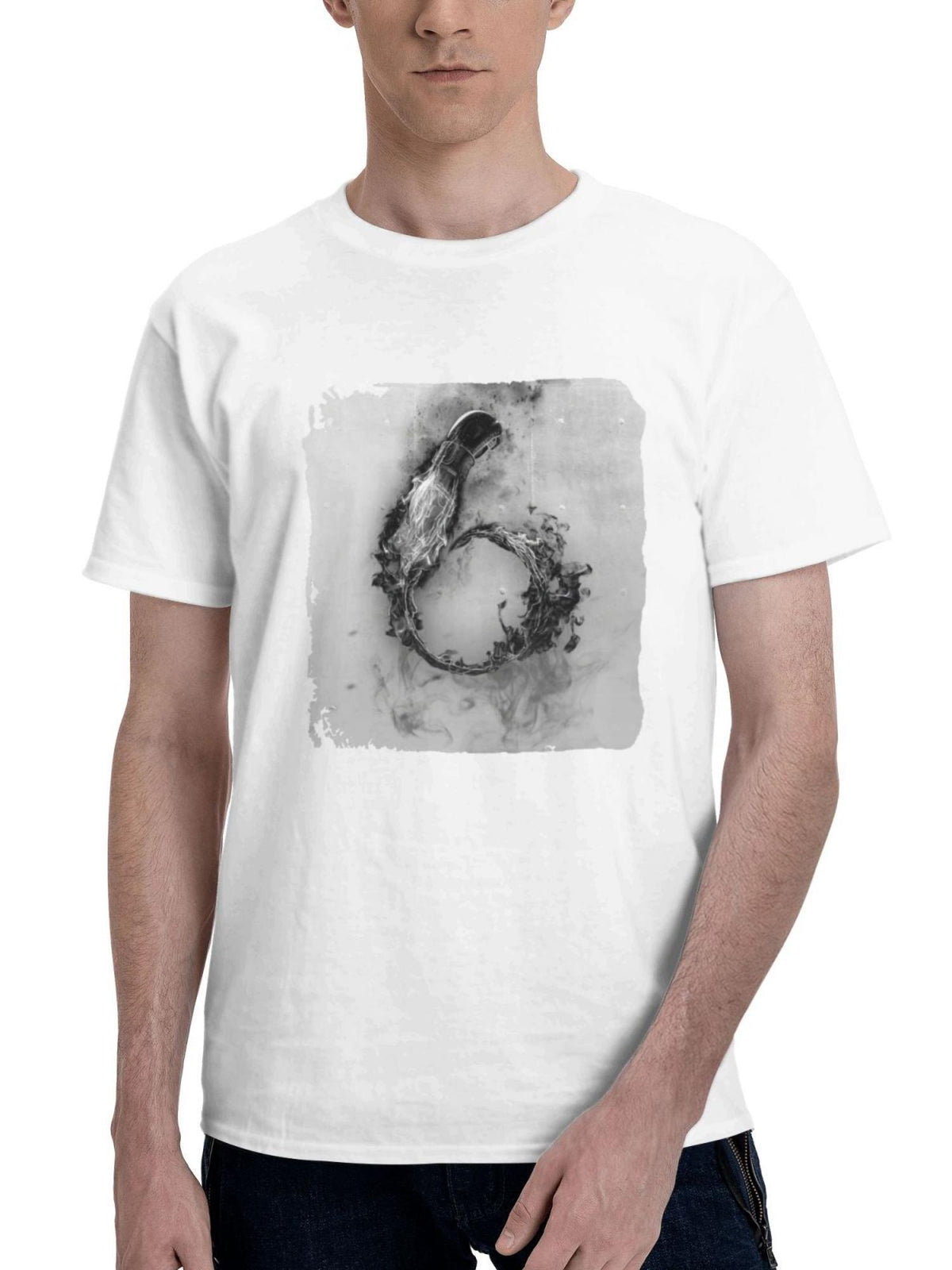 2023 Street Fighter 6 180G 100% Cotton Printed Round Neck Short-Sleeve T-Shirt, Gifts for Men Dad Husband Grandpa, S-XXXL, White