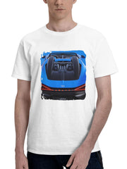 2024 Bugatti W16 Mistral Xd 180G 100% Cotton Printed Round Neck Short-Sleeve T-Shirt, Gifts for Men Dad Husband Grandpa, S-XXXL, White