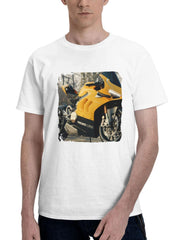 2024 Ducati Panigale V4 R 180G 100% Cotton Printed Round Neck Short-Sleeve T-Shirt, Gifts for Men Dad Husband Grandpa, S-XXXL, White