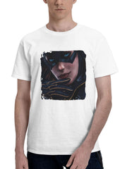 Batgirl Realistic 180G 100% Cotton Printed Round Neck Short-Sleeve T-Shirt, Gifts for Men Dad Husband Grandpa, S-XXXL, White