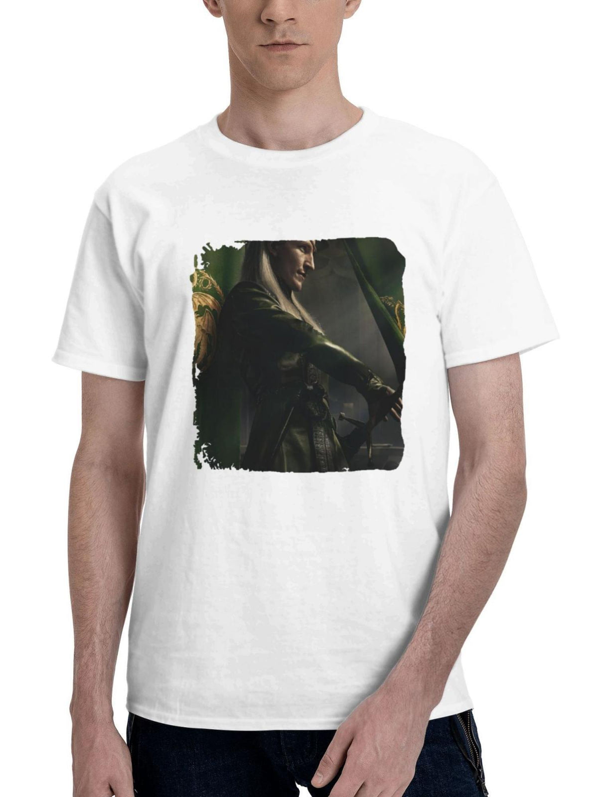 2024 House Of The Dragon Season 2 180G 100% Cotton Printed Round Neck Short-Sleeve T-Shirt, Gifts for Men Dad Husband Grandpa, S-XXXL, White