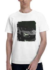 2024 Lamborghini Revuelto Arena Ad Personam 180G 100% Cotton Printed Round Neck Short-Sleeve T-Shirt, Gifts for Men Dad Husband Grandpa, S-XXXL, White