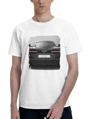 2024 Mclaren Gts 180G 100% Cotton Printed Round Neck Short-Sleeve T-Shirt, Gifts for Men Dad Husband Grandpa, S-XXXL, White
