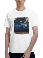 2024 Mercedes Amg G63 4x4 180G 100% Cotton Printed Round Neck Short-Sleeve T-Shirt, Gifts for Men Dad Husband Grandpa, S-XXXL, White