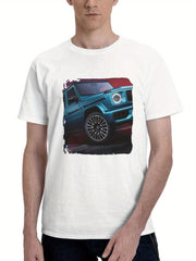 2024 Mercedes Benz G 580 180G 100% Cotton Printed Round Neck Short-Sleeve T-Shirt, Gifts for Men Dad Husband Grandpa, S-XXXL, White