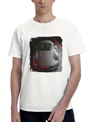 2024 Porsche 911 Turbo S 180G 100% Cotton Printed Round Neck Short-Sleeve T-Shirt, Gifts for Men Dad Husband Grandpa, S-XXXL, White
