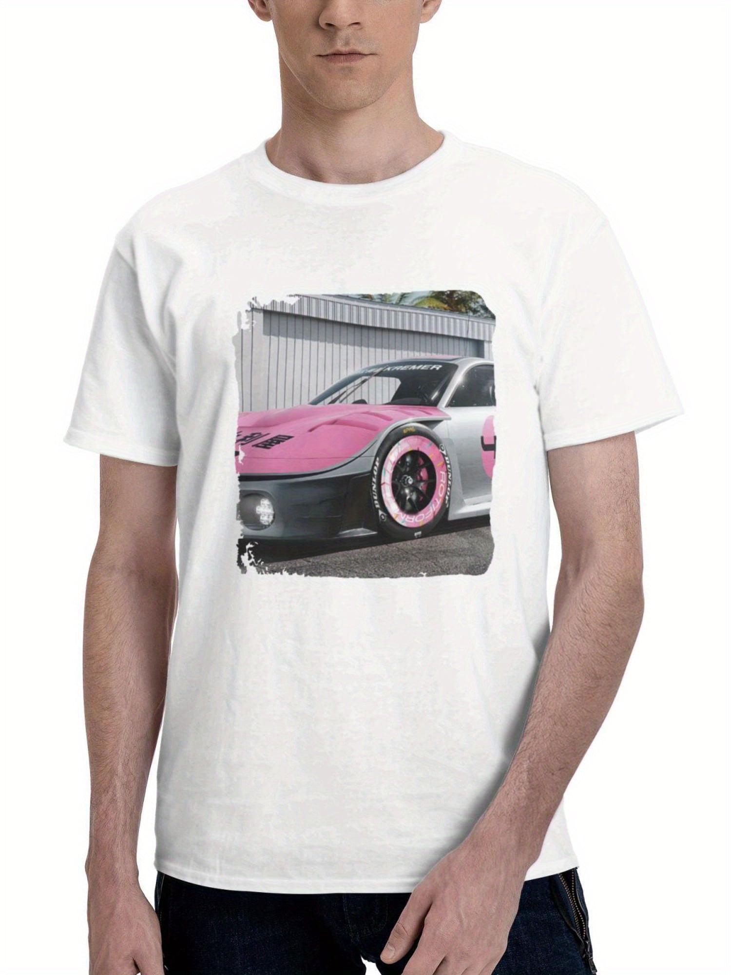 2024 Porsche 935 180G 100% Cotton Printed Round Neck Short-Sleeve T-Shirt, Gifts for Men Dad Husband Grandpa, S-XXXL, White