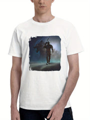 2024 Pubg Mobile Metro Royale Chapter 22 Game 180G 100% Cotton Printed Round Neck Short-Sleeve T-Shirt, Gifts for Men Dad Husband Grandpa, S-XXXL, White