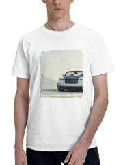 2024 Rolls Royce Droptail Arcadia Car 180G 100% Cotton Printed Round Neck Short-Sleeve T-Shirt, Gifts for Men Dad Husband Grandpa, S-XXXL, White