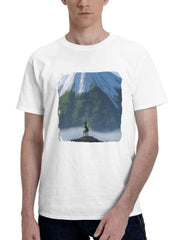 2025 Ghost Of Yotei Game 180G 100% Cotton Printed Round Neck Short-Sleeve T-Shirt, Gifts for Men Dad Husband Grandpa, S-XXXL, White