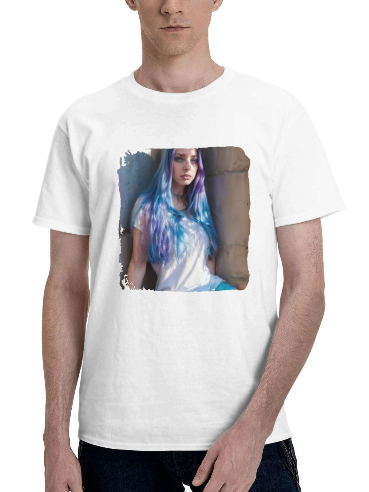 A Bit Of Shade 180G 100% Cotton Printed Round Neck Short-Sleeve T-Shirt, Gifts for Men Dad Husband Grandpa, S-XXXL, White