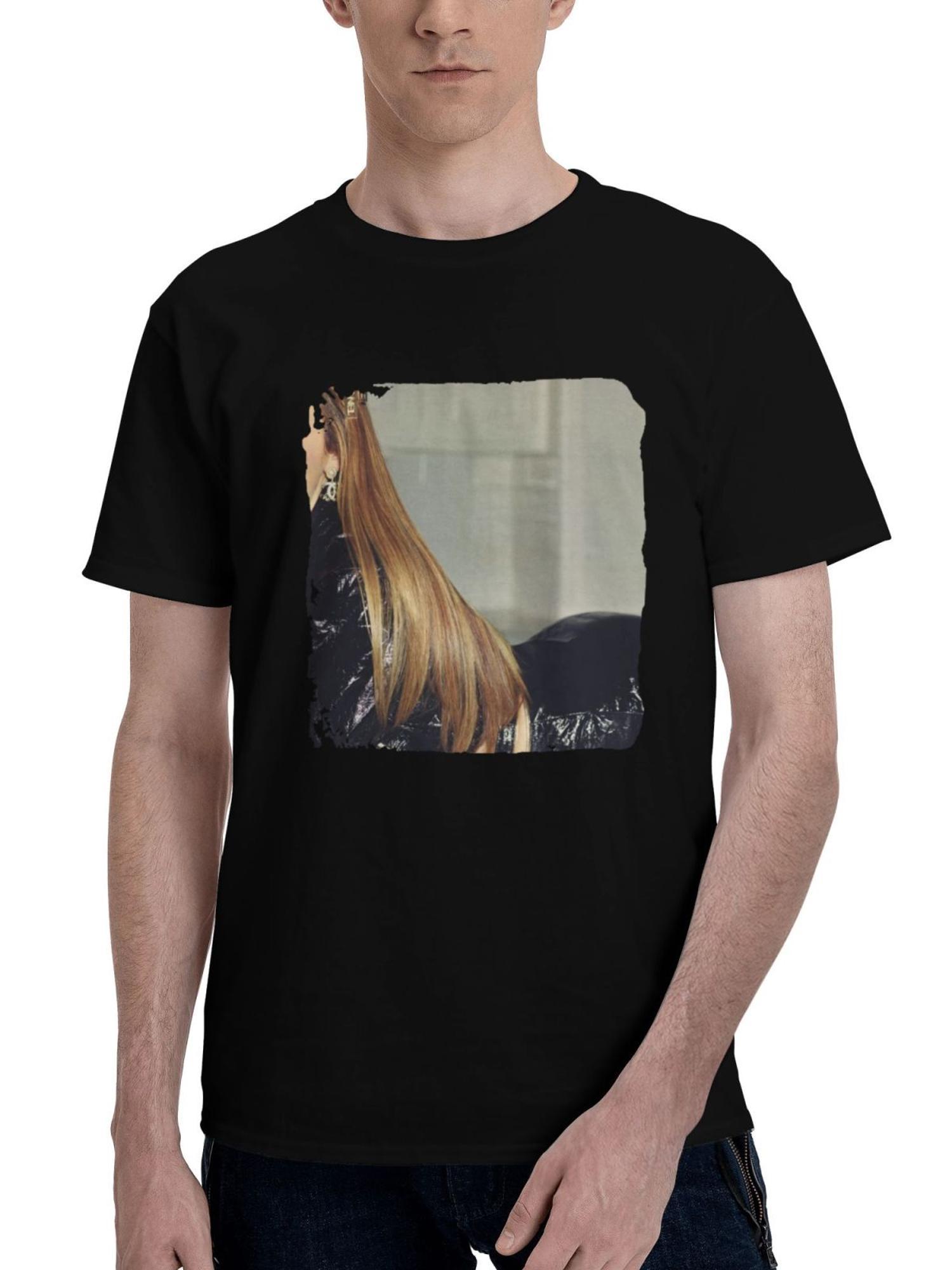 Alycia-Debnam Carey 2024 180G 100% Cotton Printed Round Neck Short-Sleeve T-Shirt, Christmas Gifts for Men Dad Husband Grandpa, S-XXXL, Black
