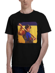 Amazon-Fallout 2024 Tv Series 180G 100% Cotton Printed Round Neck Short-Sleeve T-Shirt, Christmas Gifts for Men Dad Husband Grandpa, S-XXXL, Black