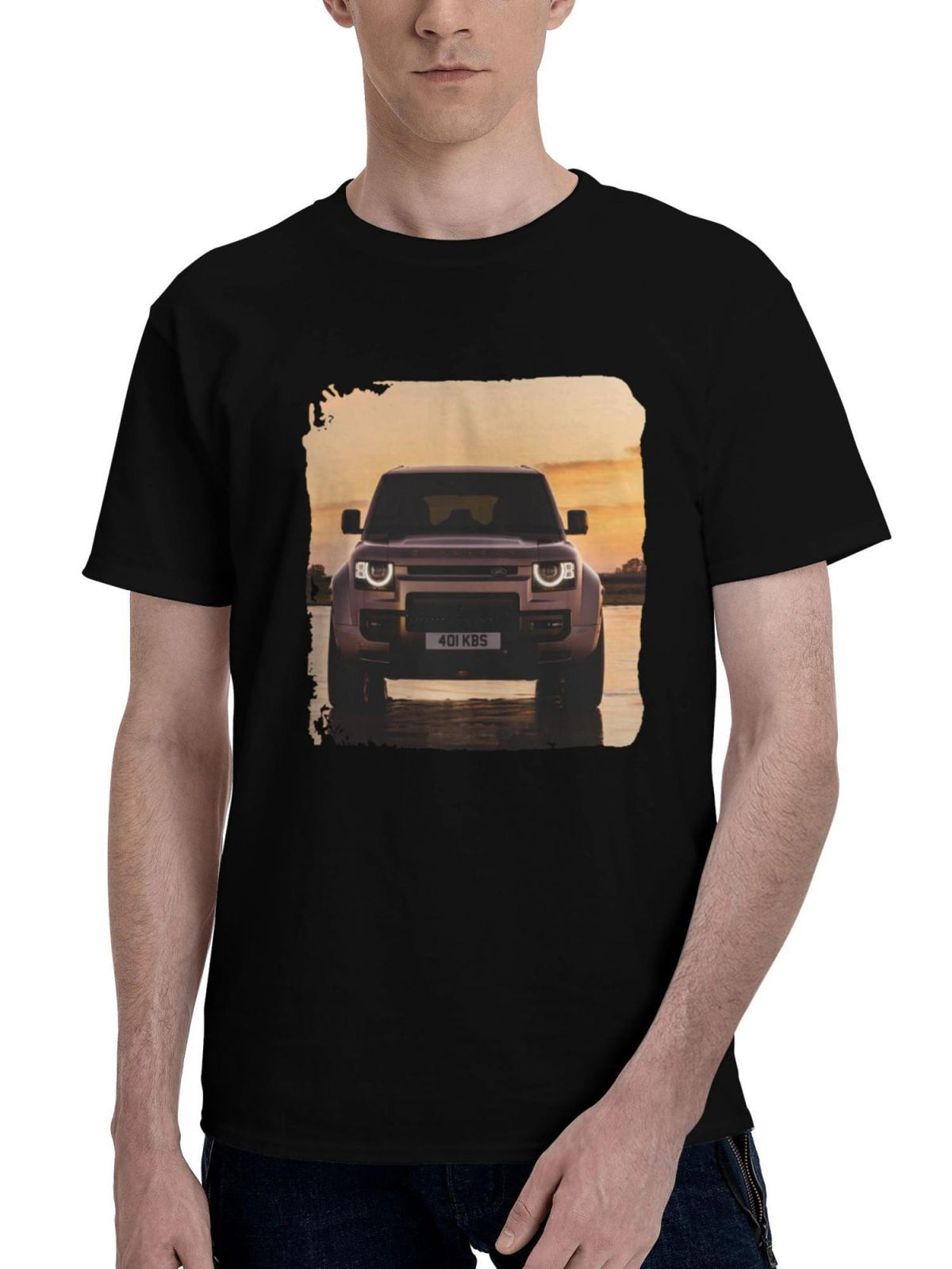 Land-Rover Defender Octa 2025 180G 100% Cotton Printed Round Neck Short-Sleeve T-Shirt, Christmas Gifts for Men Dad Husband Grandpa, S-XXXL, Black
