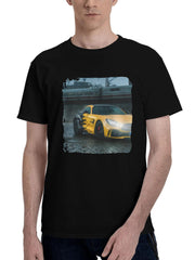 Mercedes-Benz Amg Gtr Modified 180G 100% Cotton Printed Round Neck Short-Sleeve T-Shirt, Christmas Gifts for Men Dad Husband Grandpa, S-XXXL, Black