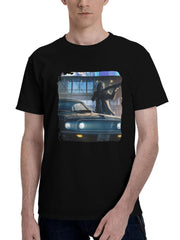 John-Wick Alert 180G 100% Cotton Printed Round Neck Short-Sleeve T-Shirt, Christmas Gifts for Men Dad Husband Grandpa, S-XXXL, Black