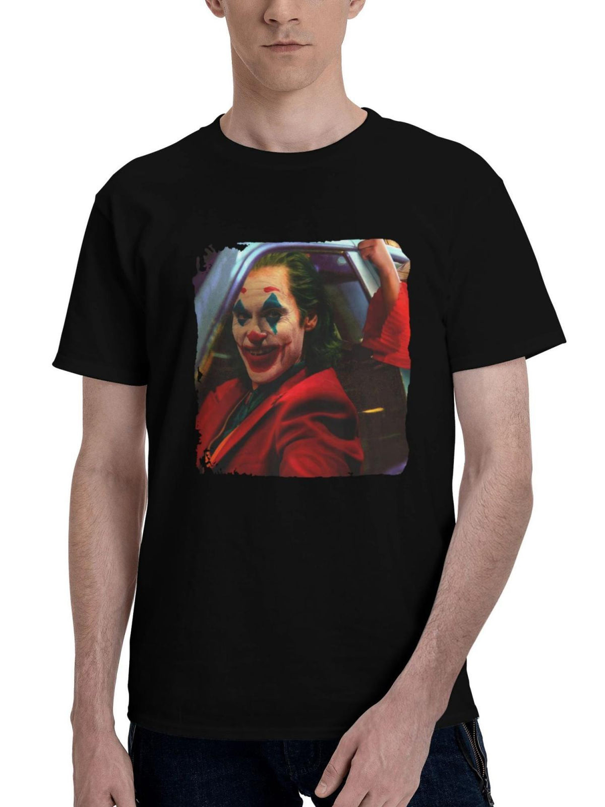 Joker-Folie A Deux 2024 Movie 180G 100% Cotton Printed Round Neck Short-Sleeve T-Shirt, Christmas Gifts for Men Dad Husband Grandpa, S-XXXL, Black