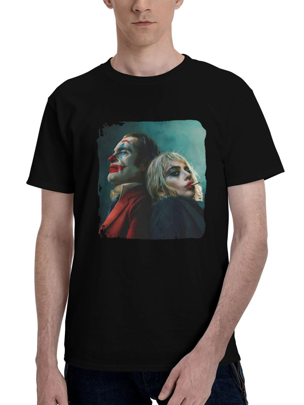 Joker-Folie A Deux Deadline Magazine 2024 180G 100% Cotton Printed Round Neck Short-Sleeve T-Shirt, Christmas Gifts for Men Dad Husband Grandpa, S-XXXL, Black