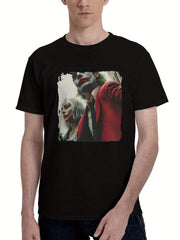Joker-Folie A Deux Imax Poster 180G 100% Cotton Printed Round Neck Short-Sleeve T-Shirt, Christmas Gifts for Men Dad Husband Grandpa, S-XXXL, Black
