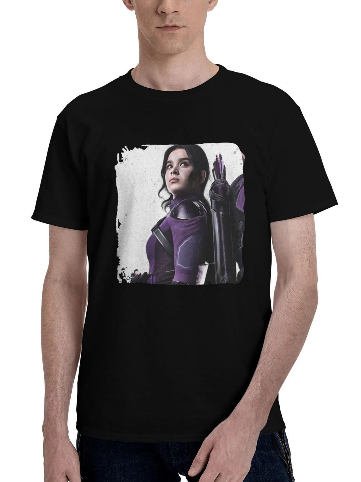 Hawkeye-Season 2 180G 100% Cotton Printed Round Neck Short-Sleeve T-Shirt, Christmas Gifts for Men Dad Husband Grandpa, S-XXXL, Black