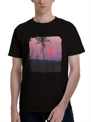 A-Surrealists Psychosis 180G 100% Cotton Printed Round Neck Short-Sleeve T-Shirt, Christmas Gifts for Men Dad Husband Grandpa, S-XXXL, Black