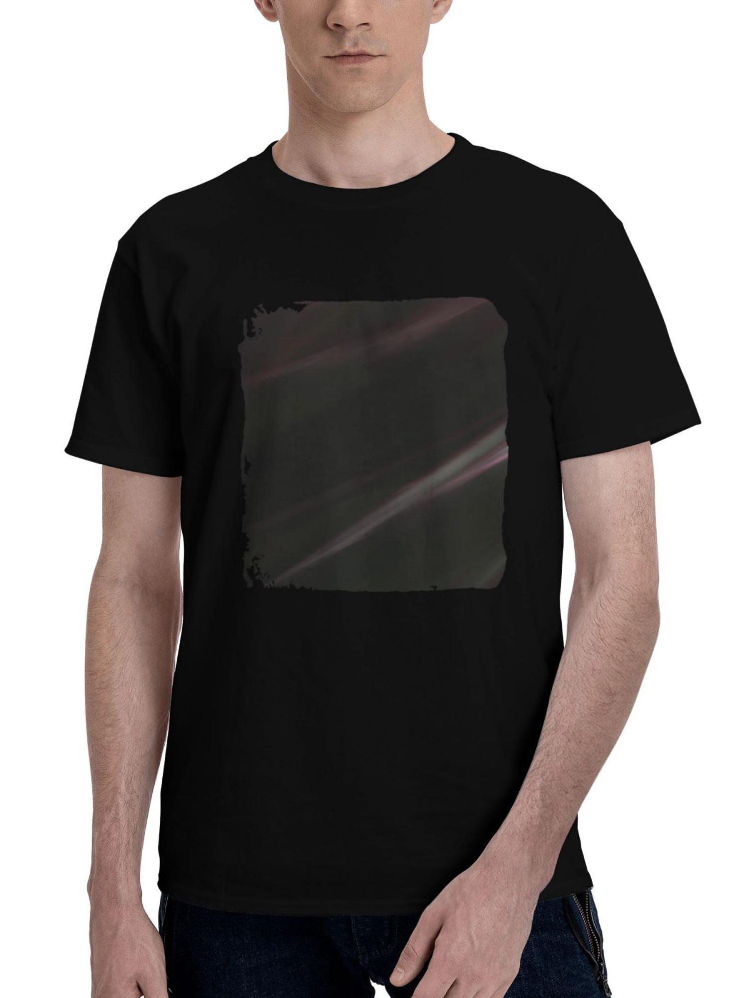 Abstract-Dance 180G 100% Cotton Printed Round Neck Short-Sleeve T-Shirt, Christmas Gifts for Men Dad Husband Grandpa, S-XXXL, Black