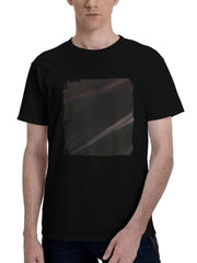 Abstract-Dance 180G 100% Cotton Printed Round Neck Short-Sleeve T-Shirt, Christmas Gifts for Men Dad Husband Grandpa, S-XXXL, Black