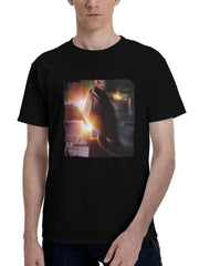 Brian-Tyree Henry As D 16 In Transformers One 2024 Movie 180G 100% Cotton Printed Round Neck Short-Sleeve T-Shirt, Christmas Gifts for Men Dad Husband Grandpa, S-XXXL, Black