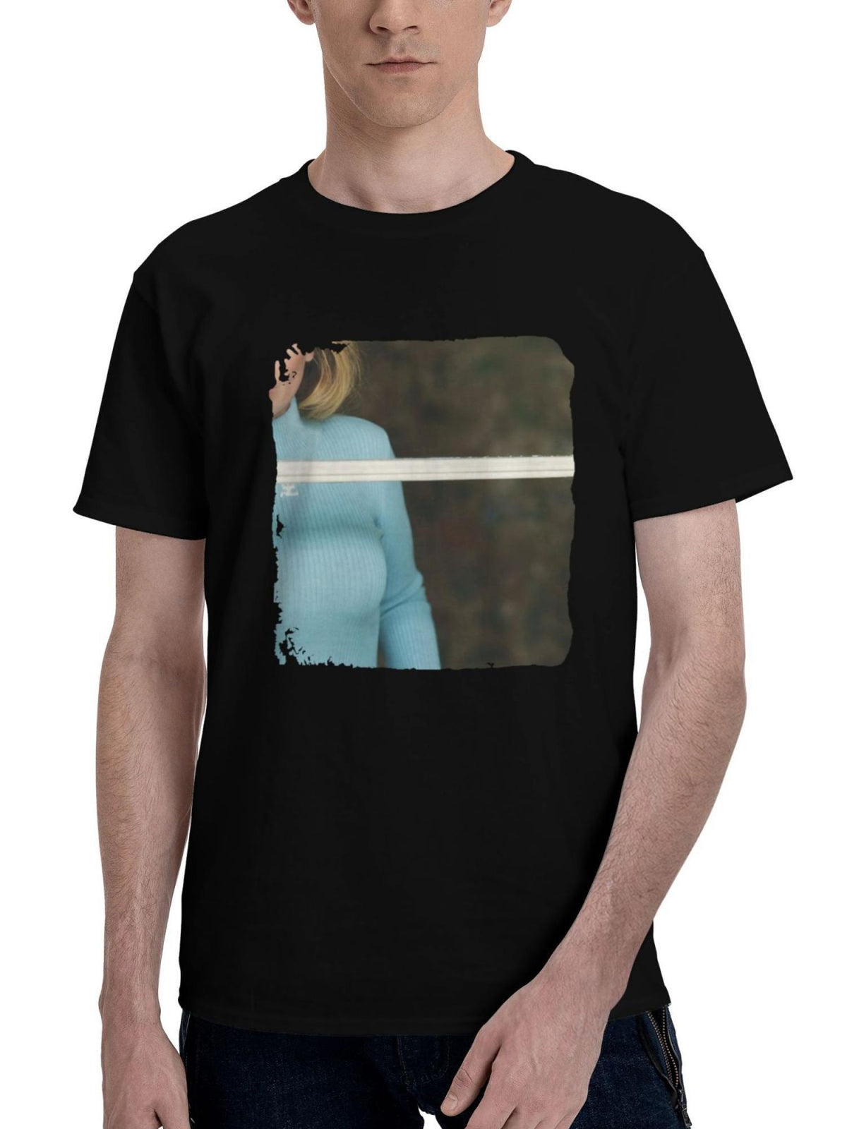 Adele-Mario Sorrenti For Elle Us 180G 100% Cotton Printed Round Neck Short-Sleeve T-Shirt, Christmas Gifts for Men Dad Husband Grandpa, S-XXXL, Black