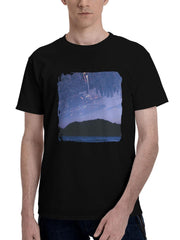 Adoration- 180G 100% Cotton Printed Round Neck Short-Sleeve T-Shirt, Christmas Gifts for Men Dad Husband Grandpa, S-XXXL, Black