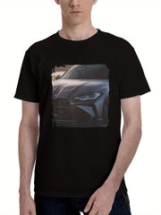 Adro-Bmw M4 Coupee 180G 100% Cotton Printed Round Neck Short-Sleeve T-Shirt, Christmas Gifts for Men Dad Husband Grandpa, S-XXXL, Black