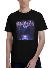 Agatha-All Along 2024 180G 100% Cotton Printed Round Neck Short-Sleeve T-Shirt, Christmas Gifts for Men Dad Husband Grandpa, S-XXXL, Black