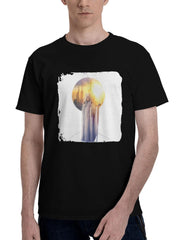 Ahsoka-Star Wars Poster White Minimal 180G 100% Cotton Printed Round Neck Short-Sleeve T-Shirt, Christmas Gifts for Men Dad Husband Grandpa, S-XXXL, Black