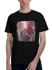 Ahsoka-Tano 180G 100% Cotton Printed Round Neck Short-Sleeve T-Shirt, Christmas Gifts for Men Dad Husband Grandpa, S-XXXL, Black