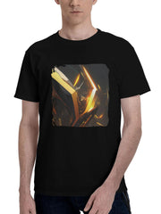 Ai-Art 180G 100% Cotton Printed Round Neck Short-Sleeve T-Shirt, Christmas Gifts for Men Dad Husband Grandpa, S-XXXL, Black