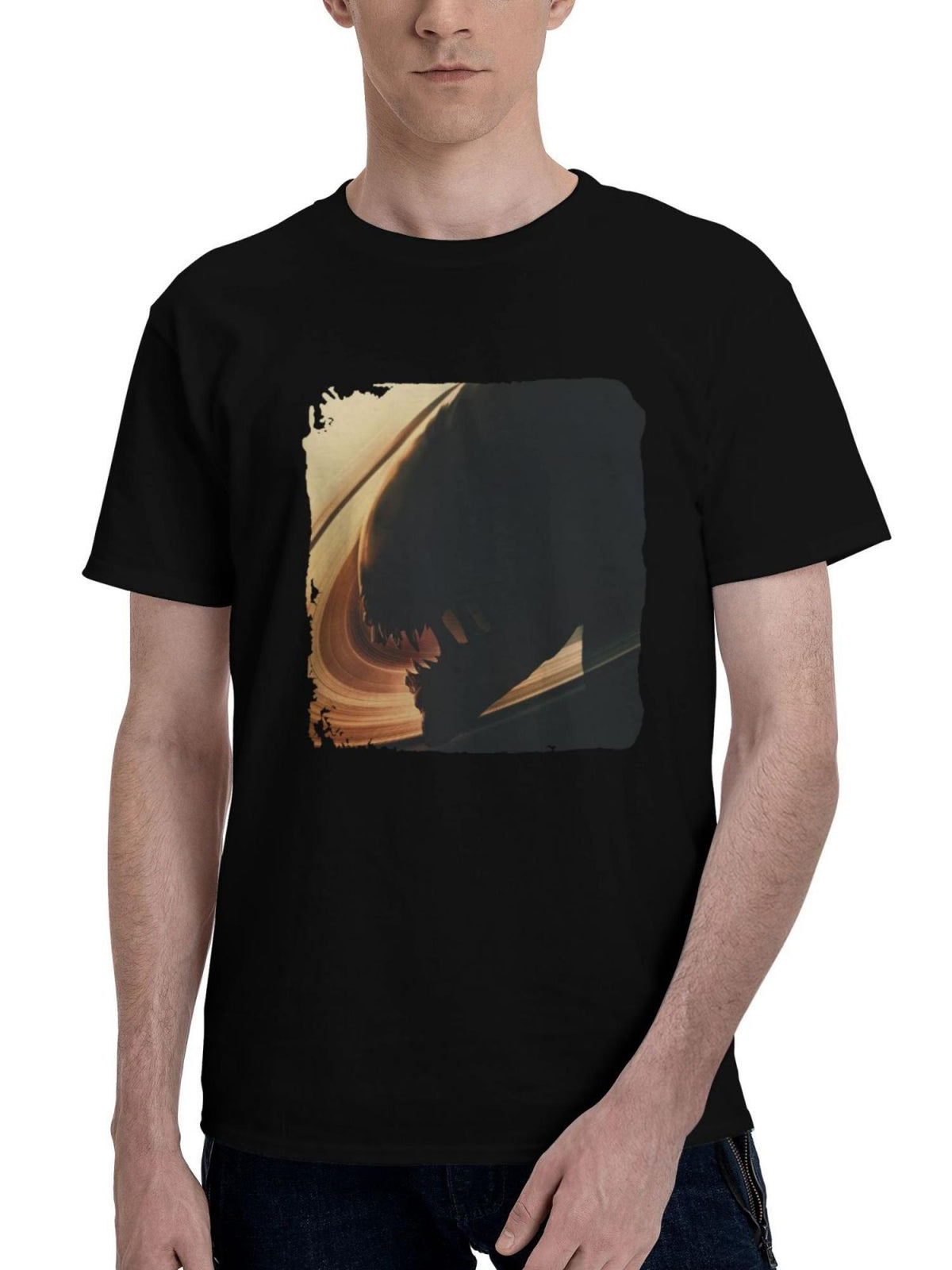 Alien-Romulus Screen X Poster 180G 100% Cotton Printed Round Neck Short-Sleeve T-Shirt, Christmas Gifts for Men Dad Husband Grandpa, S-XXXL, Black