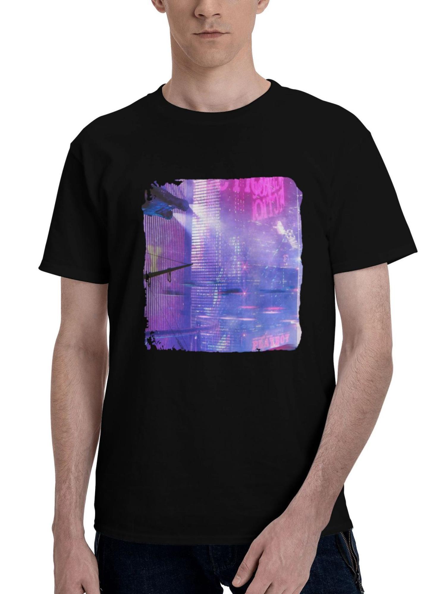 All-For You 180G 100% Cotton Printed Round Neck Short-Sleeve T-Shirt, Christmas Gifts for Men Dad Husband Grandpa, S-XXXL, Black