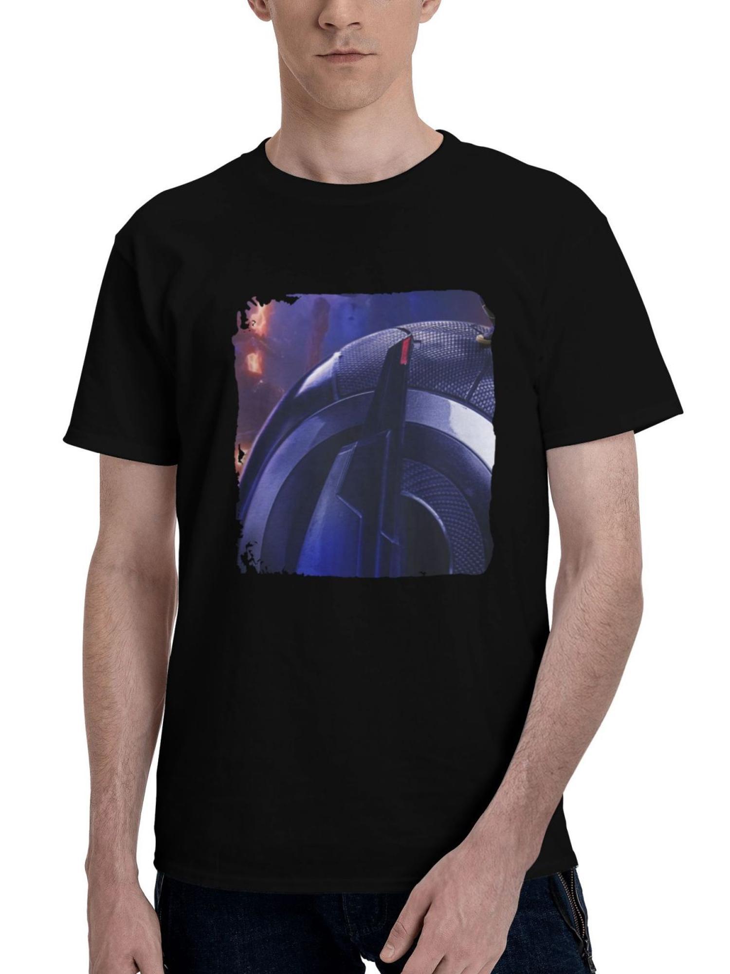 2023-Ant Man And The Wasp Quantumania Ox 180G 100% Cotton Printed Round Neck Short-Sleeve T-Shirt, Christmas Gifts for Men Dad Husband Grandpa, S-XXXL, Black