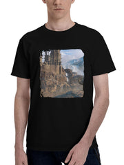 2023-Assassins Creed Mirage Pc 180G 100% Cotton Printed Round Neck Short-Sleeve T-Shirt, Christmas Gifts for Men Dad Husband Grandpa, S-XXXL, Black