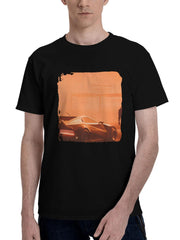 2023-Cyberpunk 2077 Game 180G 100% Cotton Printed Round Neck Short-Sleeve T-Shirt, Christmas Gifts for Men Dad Husband Grandpa, S-XXXL, Black