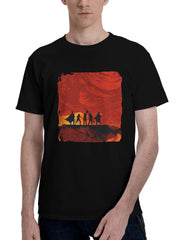 2023-Dungeons And Dragons Game 180G 100% Cotton Printed Round Neck Short-Sleeve T-Shirt, Christmas Gifts for Men Dad Husband Grandpa, S-XXXL, Black