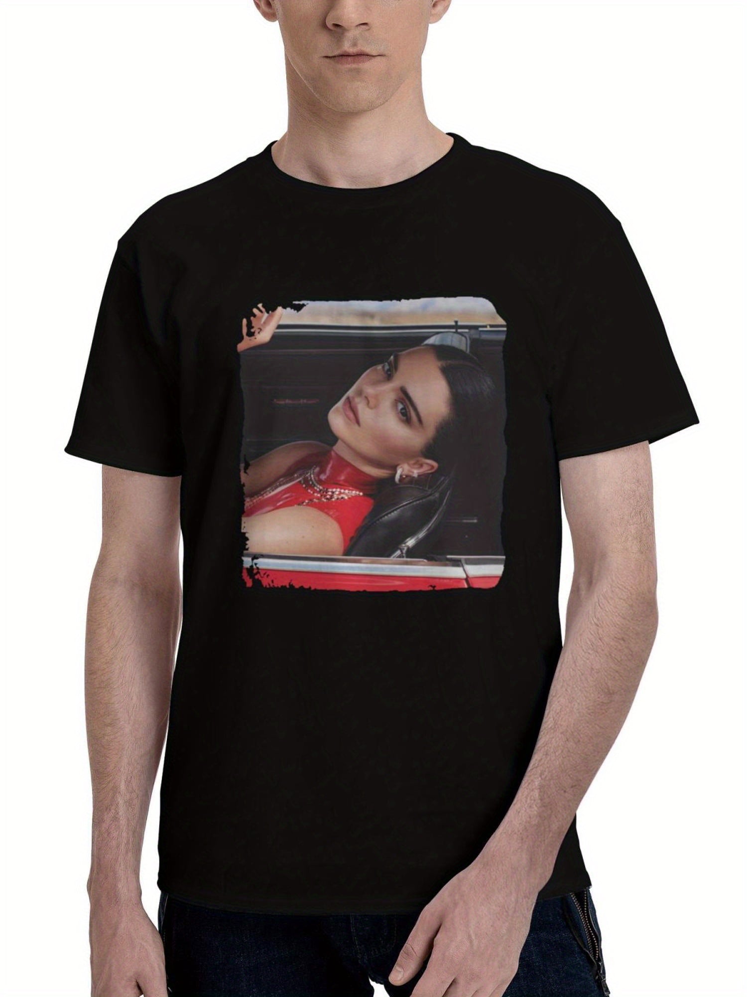2023 Kendall Jenner Messika Brand Campaign Go 180G 100% Cotton Printed Round Neck Short-Sleeve T-Shirt, Christmas Gifts for Men Dad Husband Grandpa, S-XXXL, Black