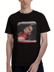 2023 Kendall Jenner Messika Brand Campaign Go 180G 100% Cotton Printed Round Neck Short-Sleeve T-Shirt, Christmas Gifts for Men Dad Husband Grandpa, S-XXXL, Black